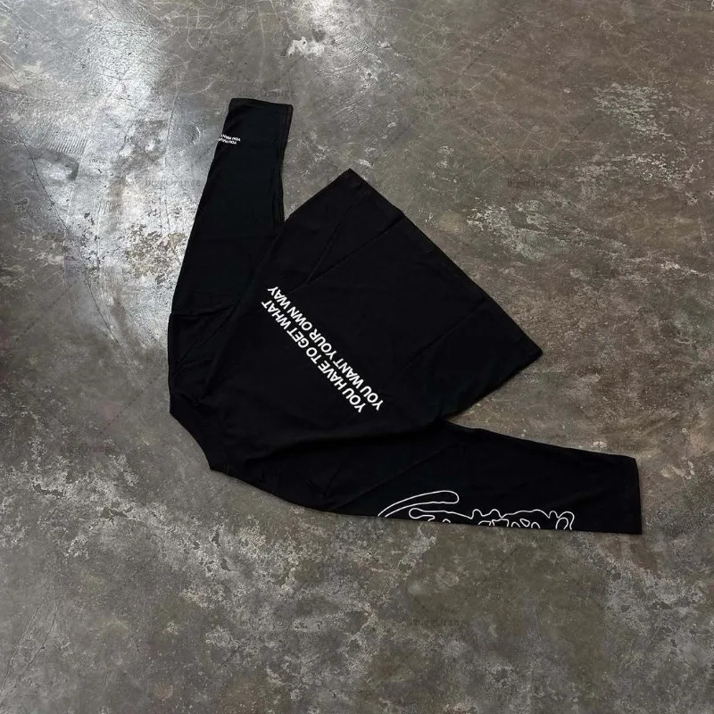 Harajuku Gothic Punk Streetwear Oversized Cotton Round Neck Tshirt Men Y2K American Hiphop Fashion Vintage Loose Top Women 251020