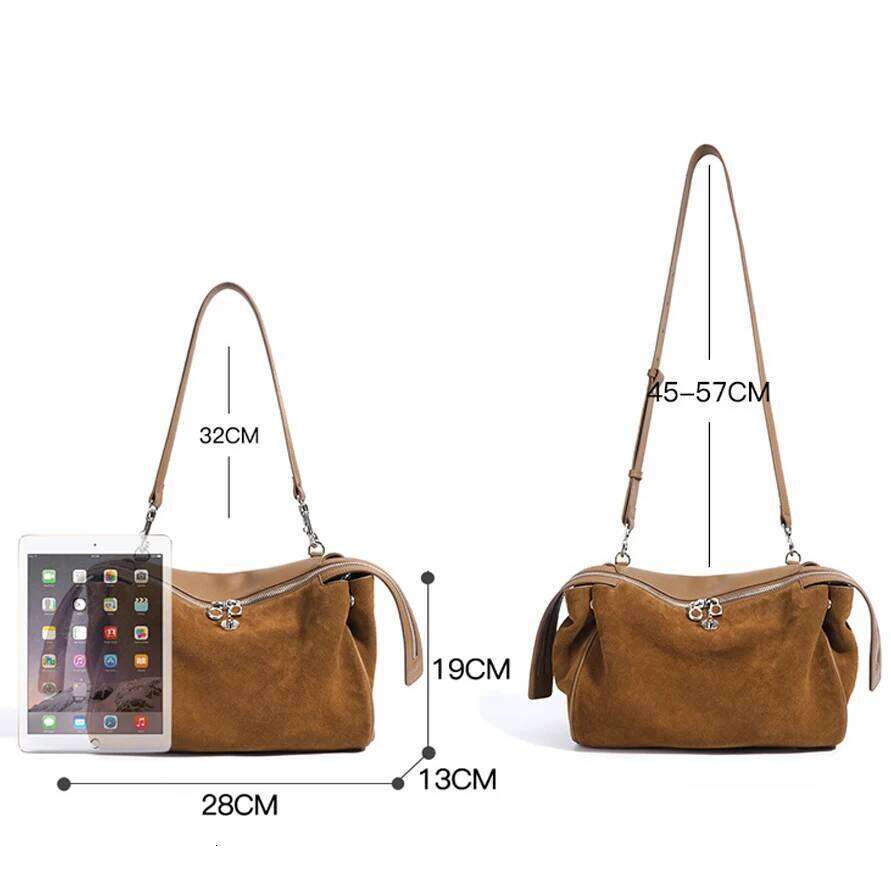 Designer Luxury Trendy Suede Leather Crossbody Bag For Women Designer Small Shoulder Purse High Quality Chic Messenger Bags