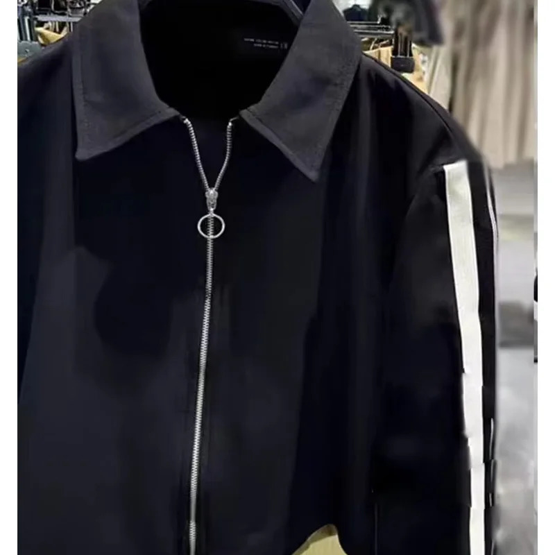 Women Casual Black Trousers Suits Sports Short Jacket Female Vinatge Black White Patchwork Baggy Pants Street 251022