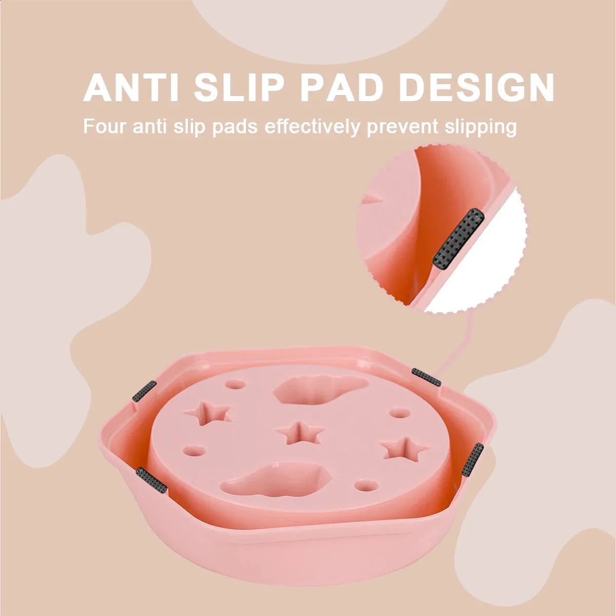 A Moon Star Wings Pet Slow Food bowl Large capacity feeding water Dog bowl Dog dinner plate Pet bowl