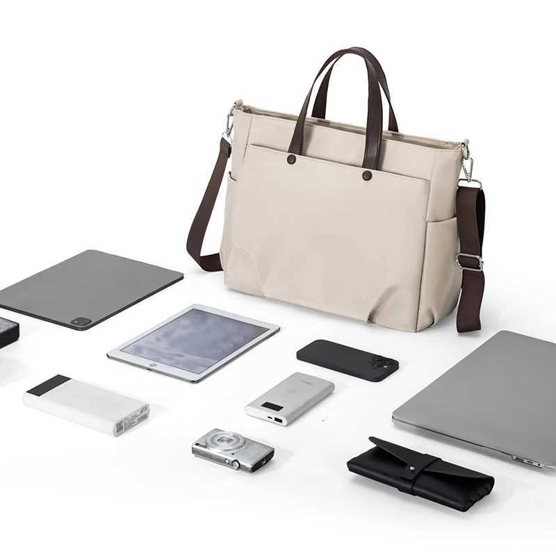 HighAppearance SingleShoulder Crossbody Tote Bag Versatile Casual Computer Briefcase Zipper Closure HighEnd Texture Nylon W251022