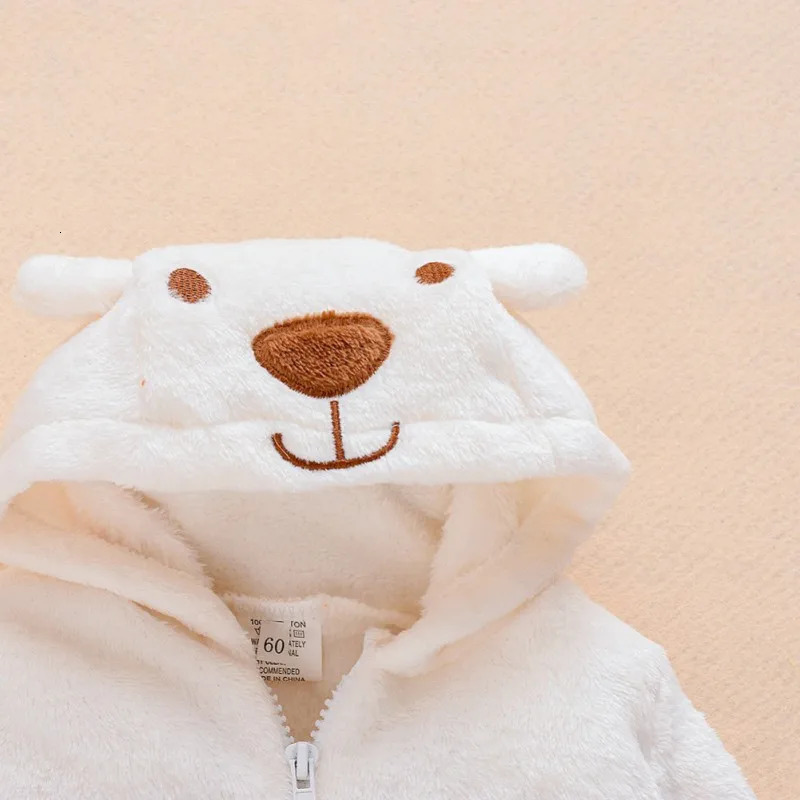 Winter Baby Clothes Cute Cartoon Bear Rompers Pajamas Cotton Infant Boy Girls Animal Costume Zipper Jumpsuit 024 Months 251022