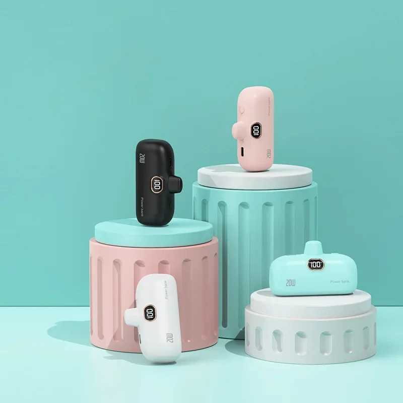 Mini Capsule Wireless Power Bank 30000mAh Mobile Power Supply Emergency External Battery Fast Charger For Typec iPhone J251114