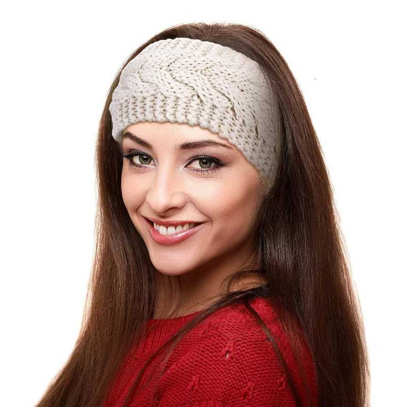 Winter Warm Knitted Headband for Women Girls Soild Color Elastic Head Turban Unisex Hairbands Headwear V251022