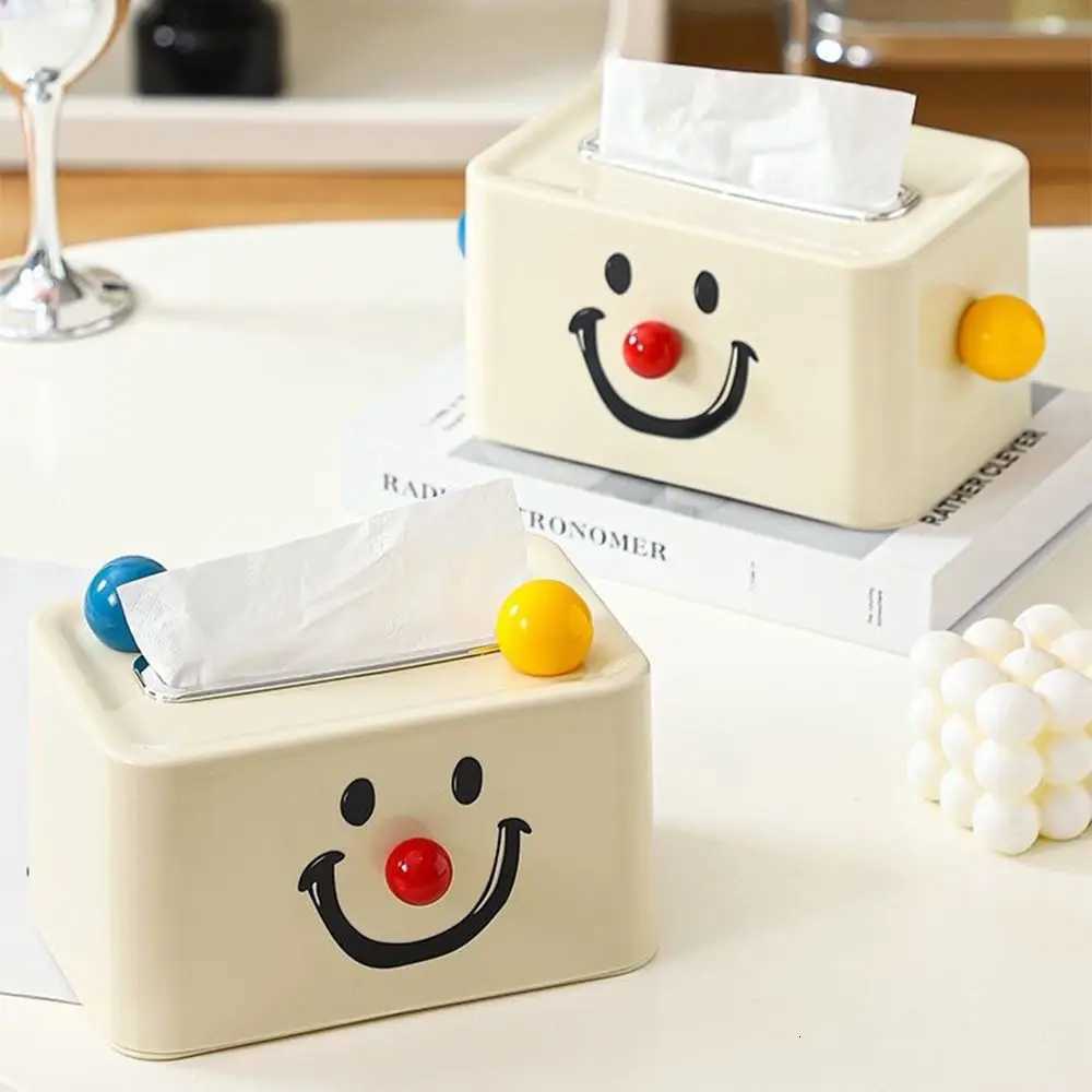 Creative Clown Tissue Box Durable Plastic Clown Face Tissue Case Cover Sturdy Decorative Paper Holder Bathro Y251022