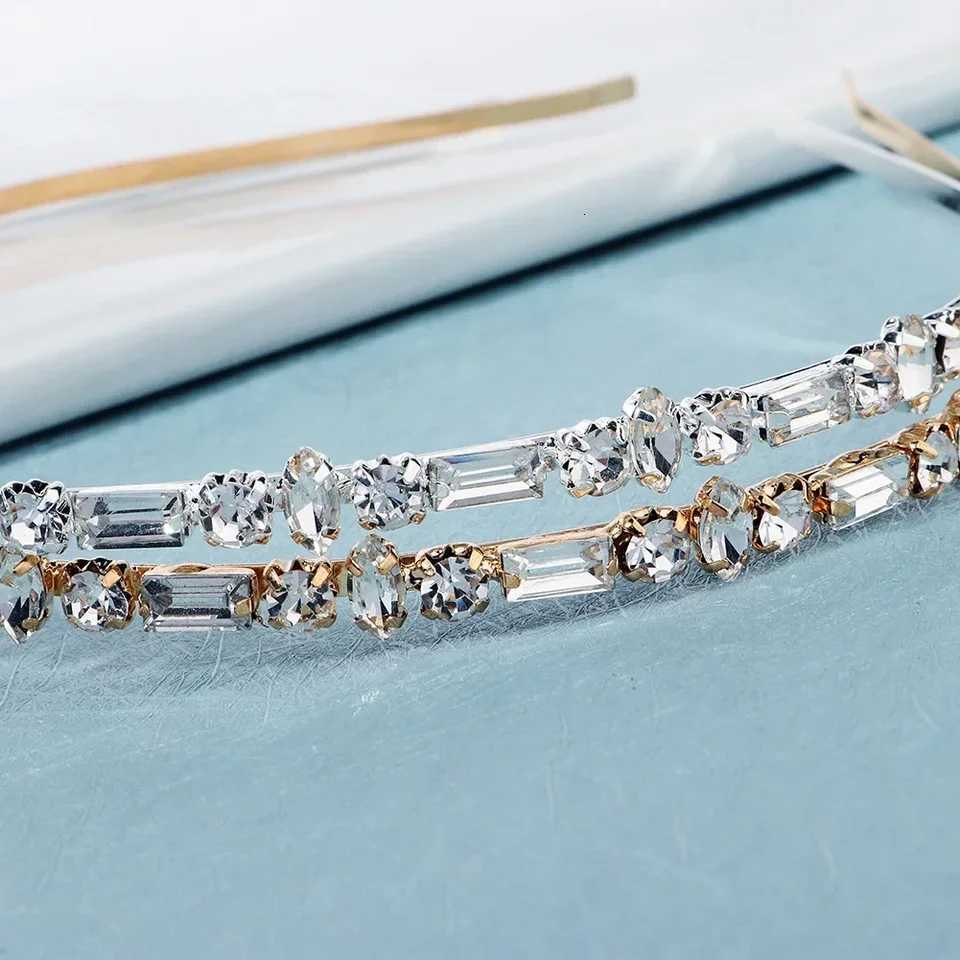 Crystal Sparkling Simple Hair Bands Fashion Handmade Headbands For Women Bridesmaid Headpieces Hair Accessories School Gift V251022