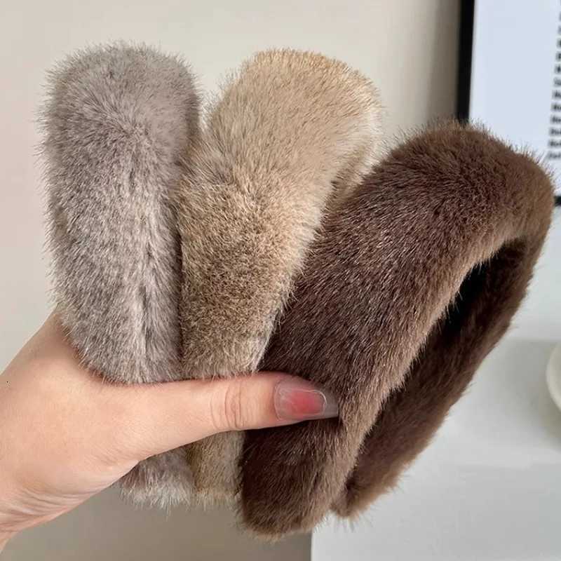 Hot Sale Women Luxury winter 100 Real Mink Fur Headbands High Quality Real Fur Hair Band Lady Fashion Hair Hoop Furry Gift V251022