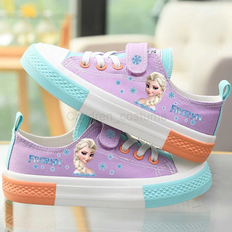 Disney kids frozen Minnie Mickey Mouse princess cute Casual shoes soft bottom sports shoes for girl gift H251022