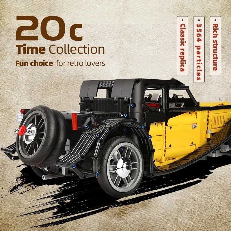Technical RC Motorized T50 Car Building Blcoks Toys HighTech Model Classic Vintage Car Bricks Set For Children Birthday Gifts J251022