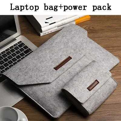 12133141515616 inch Laptop Sleeve Felt Ultralight Notebook Tablet Pad Case Multipocket Pouch Bag Briefcases For Macbook W251022