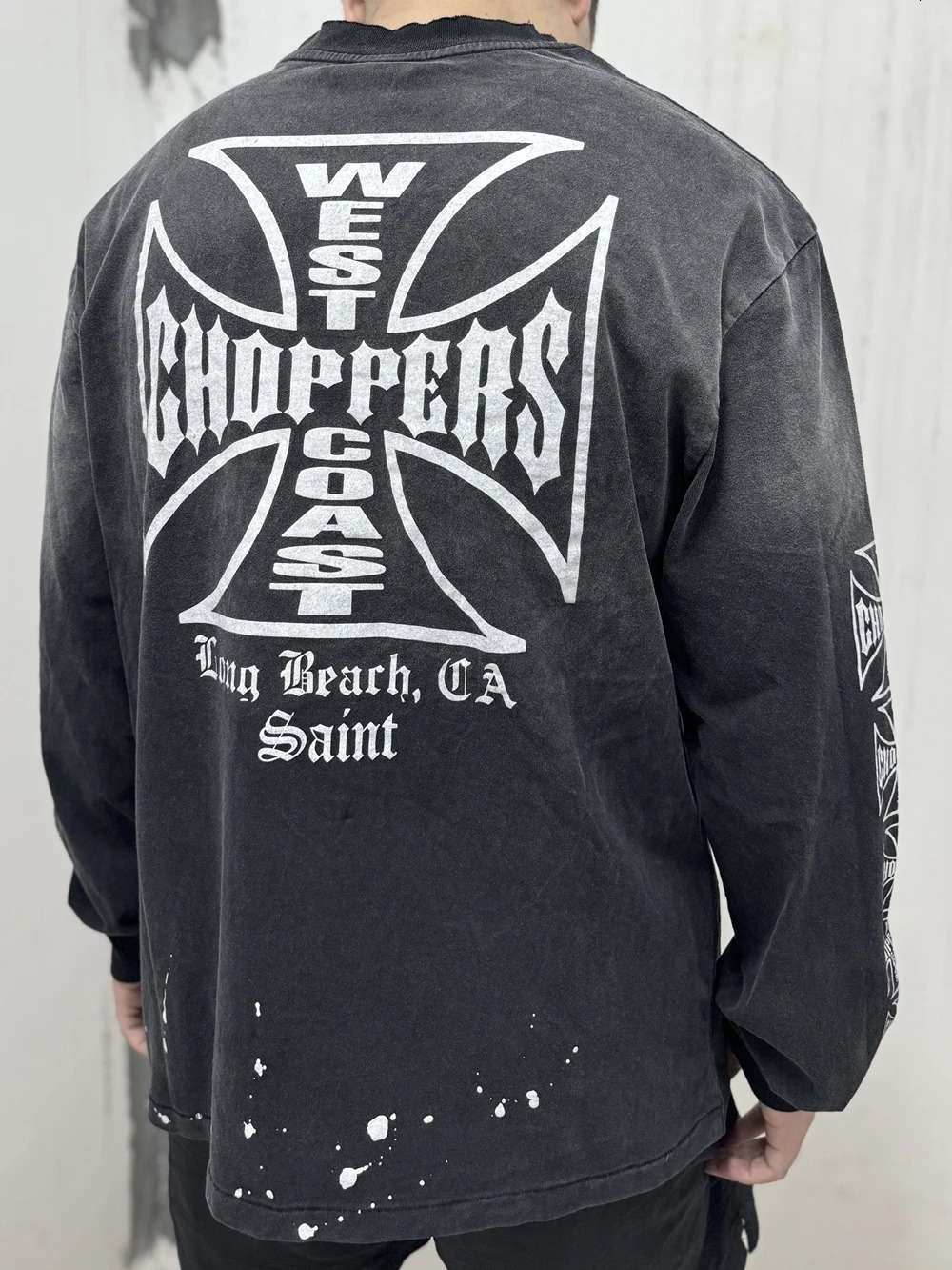 Yao Fashion Oversize Baggy Casual Streetwear Vintage Long Sleeve Tops Tee Graphics Print Retro T Shirt For Men 251020