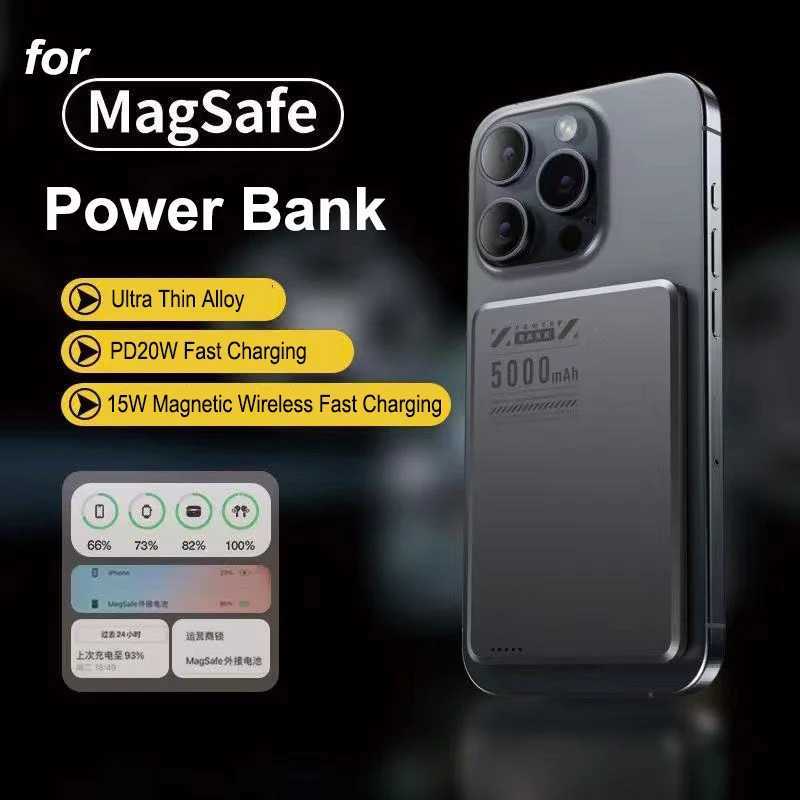 Ultra Slim Magnetic Power Bank Qi2 15W Wireless Powerbank Portable External Battery for for IPhone J251114