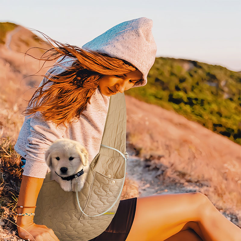 Designer Doggy Crossbody Bag for Outings, cat carrier, Pet Dog Bag, Lightweight Single Shoulder Bag Dog travel bag fashion