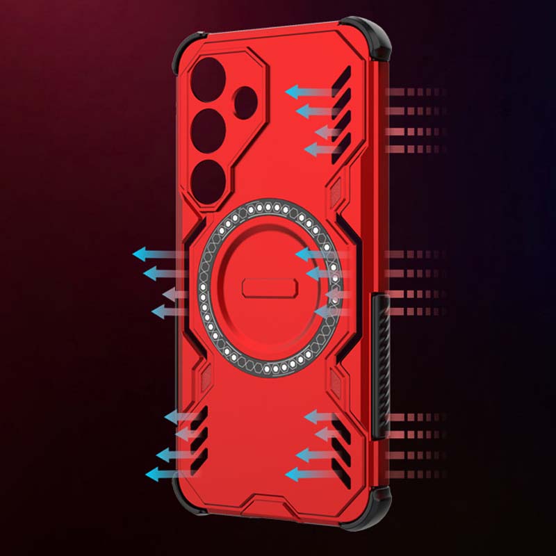 Air Cushion Magnetic Case for Samsung S25 A06 A16 A26 A55 A56 A35 A07 A15 A17 A25 M56 Heat Dissipation Anti-Drop Protection