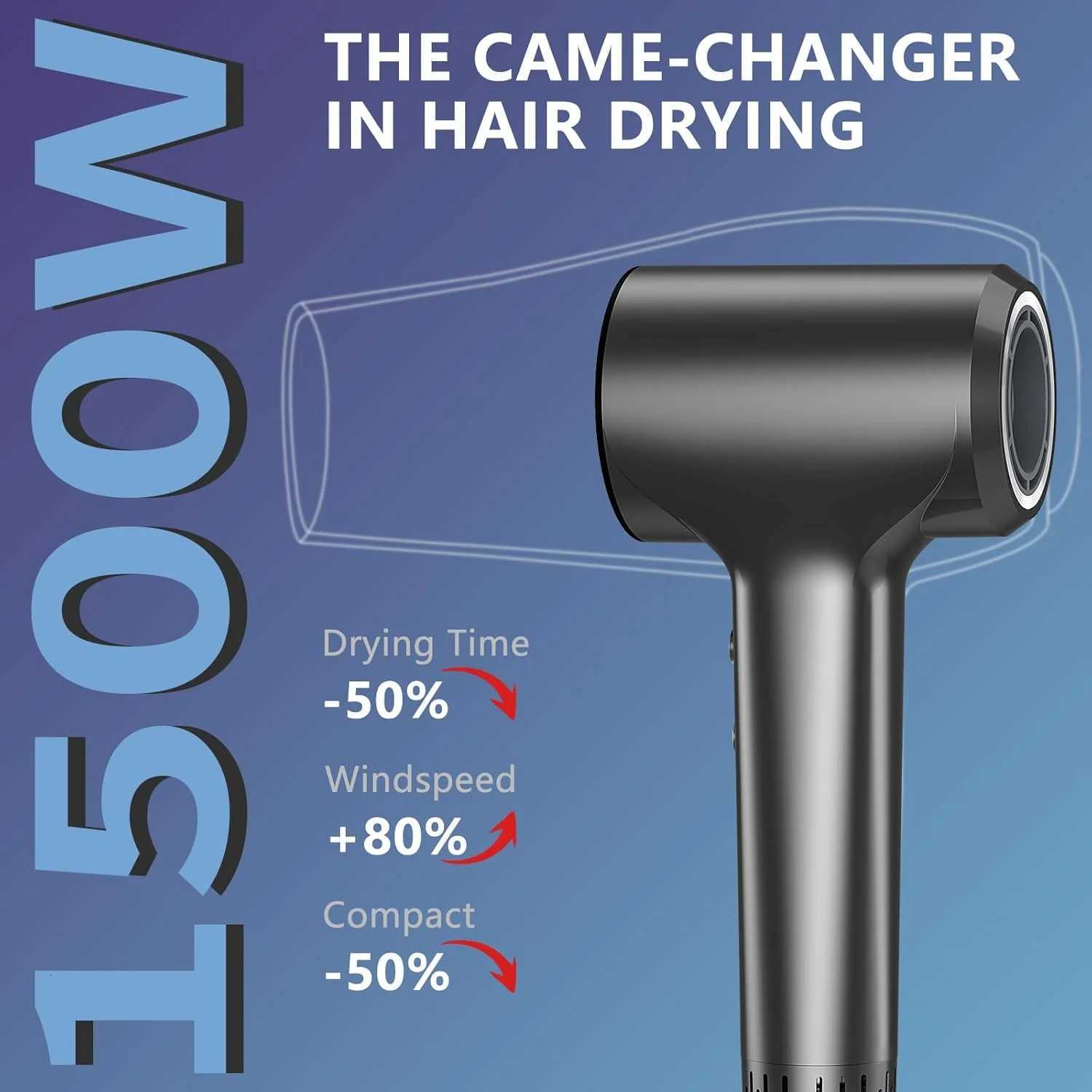 Professional 110000 RPM Plasma Ionic Blow Dryer Fast Drying Styling Household Use High Power 1500W Professional Salon Hair DryerXJ251022