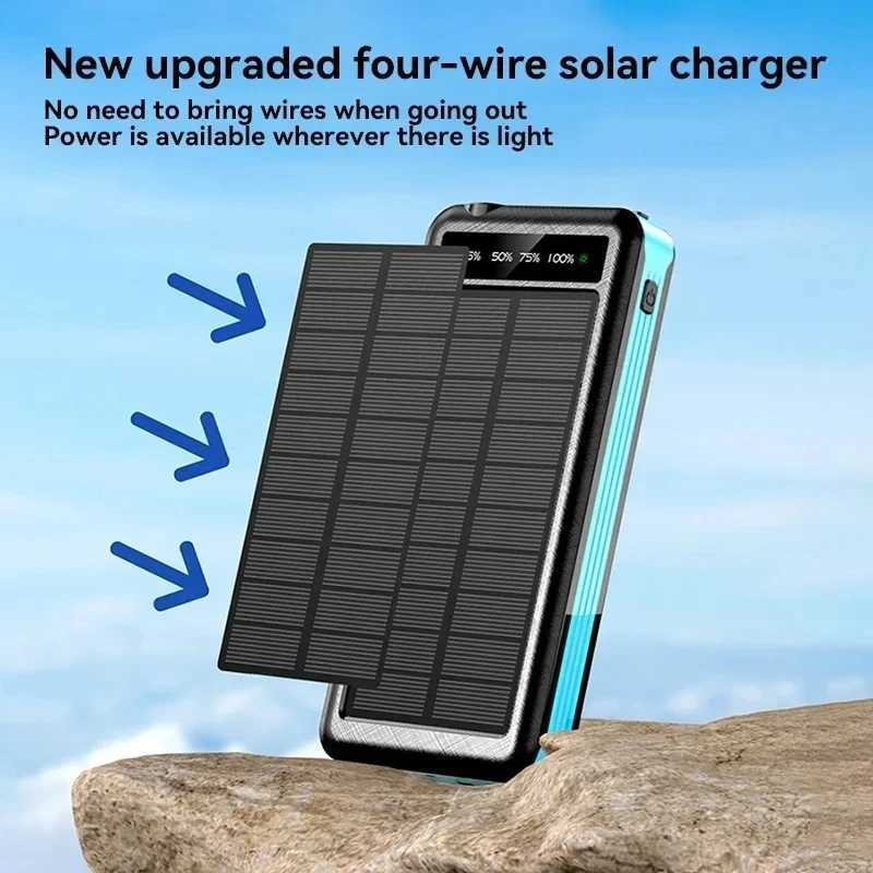 ONEPLUS 50000mAh 4 In 1 Solar Wireless Power Bank Large Capacity Portable Charger Fast Charging External Battery For Phone New J251114