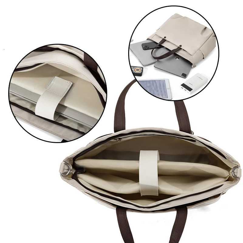 HighAppearance SingleShoulder Crossbody Tote Bag Versatile Casual Computer Briefcase Zipper Closure HighEnd Texture Nylon W251022