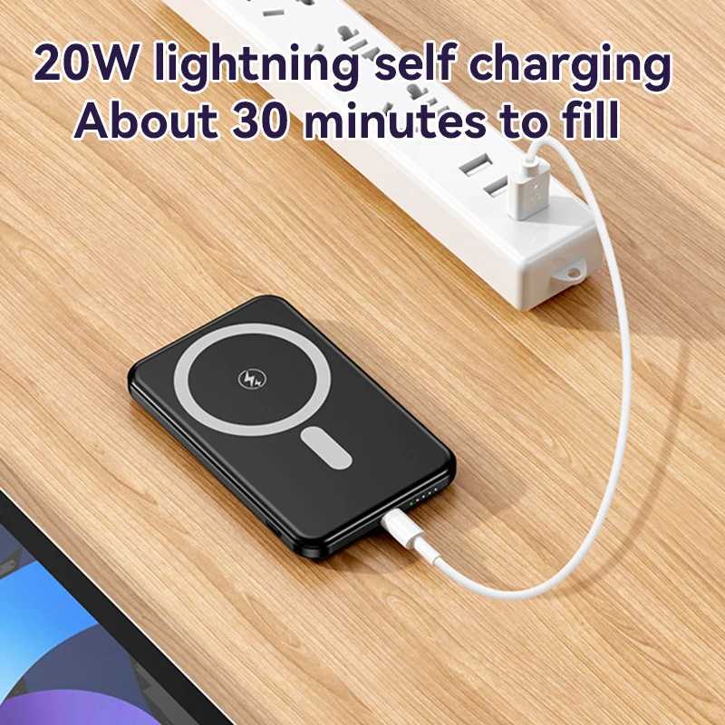 50000mAh Wireless Power Bank UltraThin Magnetic Portable Charger 225W PD Super Fast Charging for iPhone J251114
