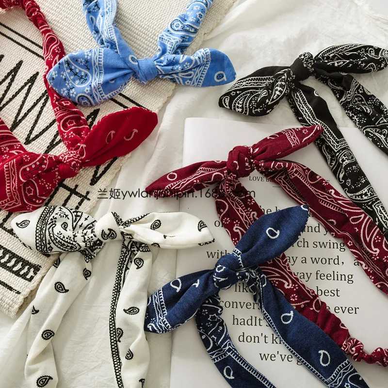 New Women Suede Soft Solid Print Headbands Vintage Boho Cross Knot Elastic Hairbands Bandanas Girls Hair Bands Hair Accessories V251022