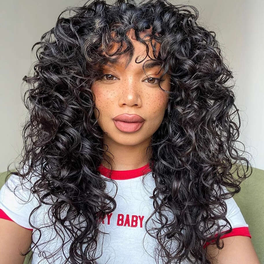 New For Women Natural Small Curls High Temperature Fiber Wig Fluffy Short Curly Hair