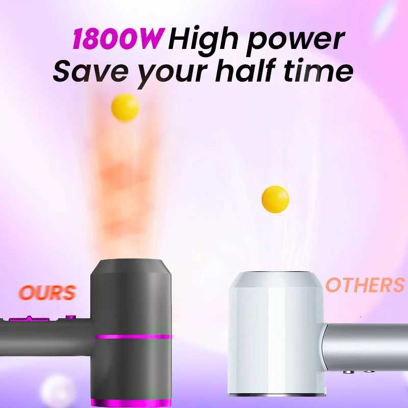 VoluVibe Professional Ionic Hair Dryer Powerful Fast Drying Low Noise Blow Dryer with 2 Concentrator Nozzle 1 Diffuser AttachmeXJ251022