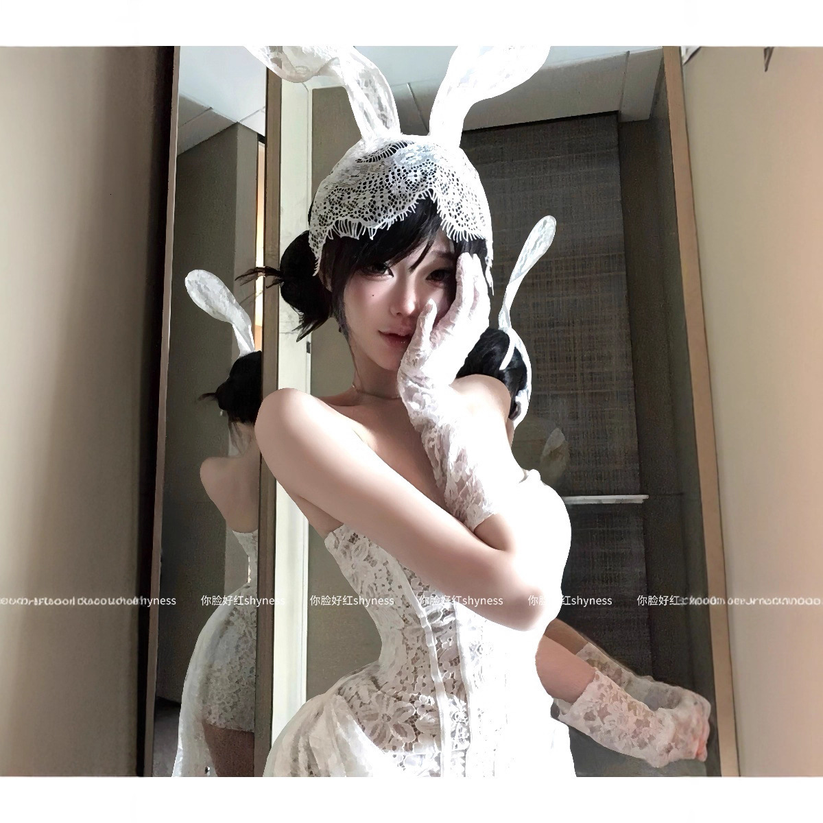 New fashion designer autumn new sexy lace mesh off shoulder tube top semi transparent slim fit dress