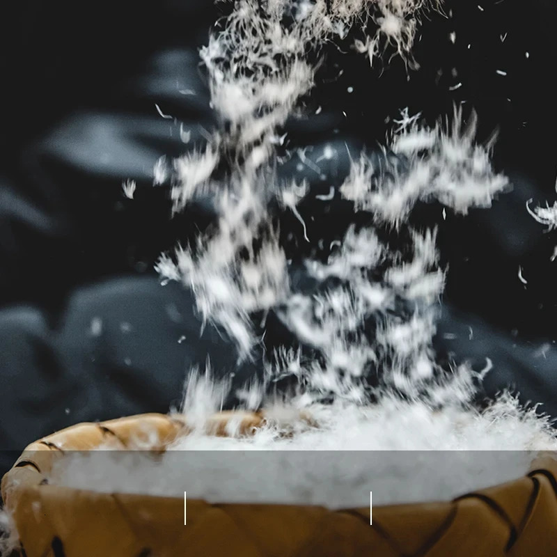 Maden Hooded Down Jacket for Men Winter Thickened Matte Glossy Fabric Parka Outdoor Warm Coat Versatile Outerwear Black 251015