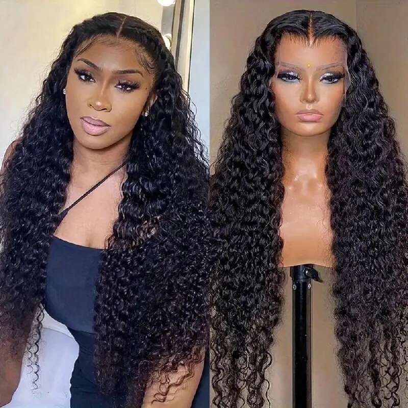 Fashion Front Lace Hot-Selling Small Tube Long Curly Hair Synthetic Full Wig