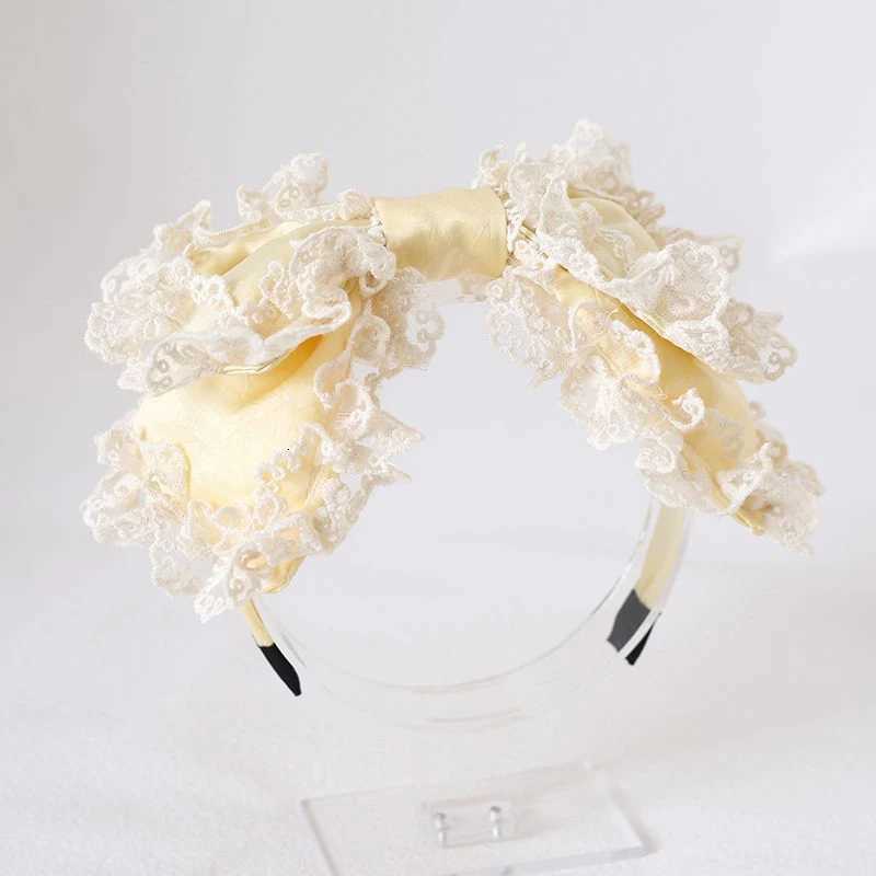 Lolita Bowknot Hair Hoop Hair Accessories Lace Bow Headband Headdress for Hair Women Japan Girls Hair Bands Hair Jewelry Tiara V251022