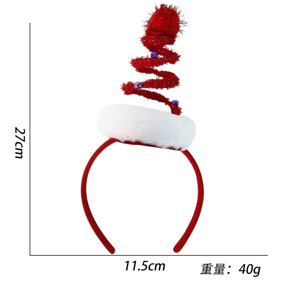 2025 Christmas Hair Bands Holiday Party Decorations Adult Children Po Props Christmas Hats Snowman Headband 251021