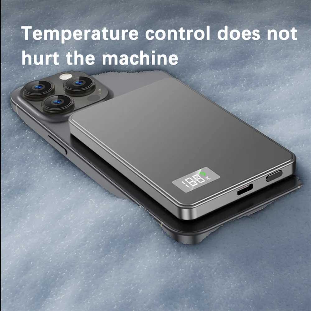 30000mAh Portable UltraThin Metal Wireless Magnetic Power Supply Supporting PD25W Charging Suitable For IPhone J251114