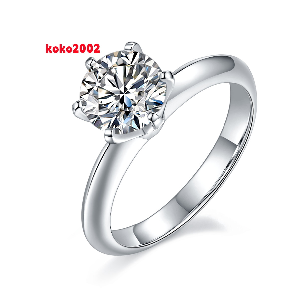 Cheap Factory Price Distinctive Moissanite Ring 925 Excellent Cut Diamond Ring for Girl