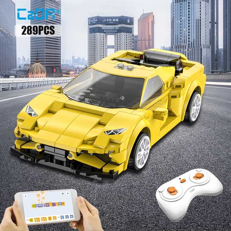 Cada City APP Programming Remote control Sports Car Model Building Blocks RC Racing Car Bricks Gifts Toys for children J251022