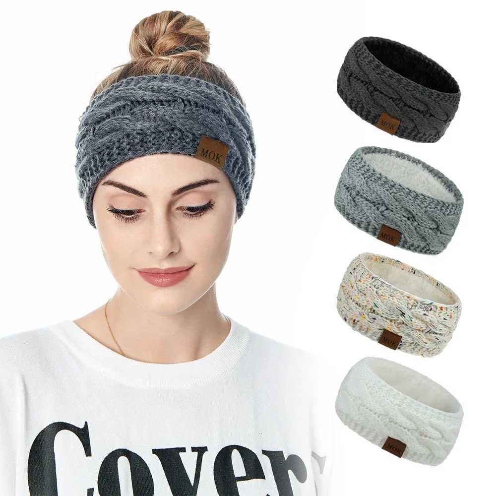 New Plush Headband Winter Warm Wide Elastic Hair Band Solid Wide Turban Ear Warmer Hairband Soft DIY Hair Accessories Headwear V251022