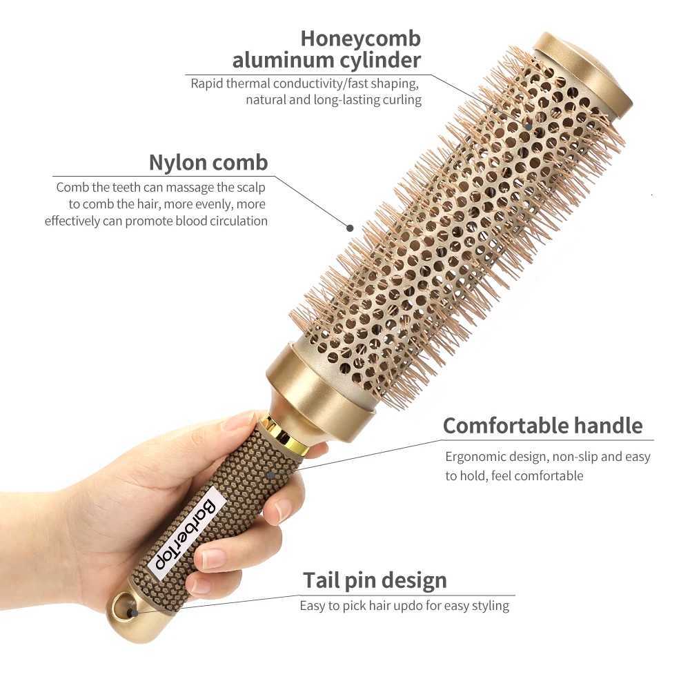 New Type 35cm Styling Comb Hair Protection Hair Roller Brush Salon Blowout Volumizing Tool for Long Thick Hair Heat ResistantXJ251022