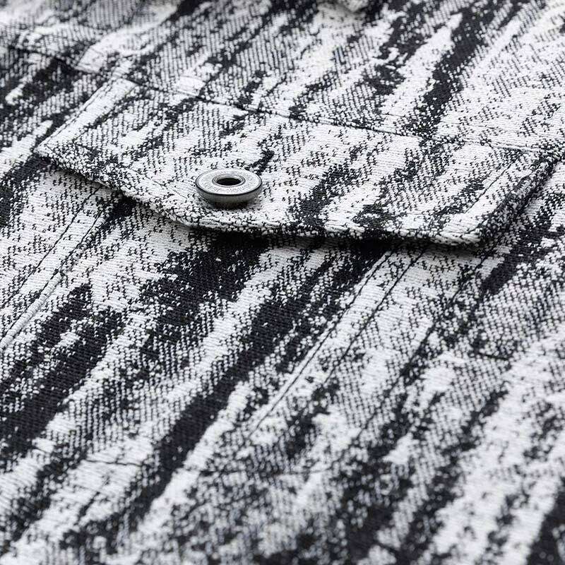 Men Denim Jacket Full Print Floral Vintage Oil Painting Streetwear National Trend Spring Autumn Fashion outdoor Coat