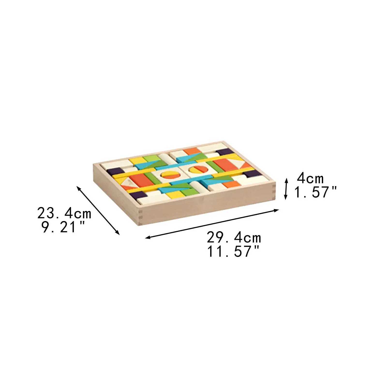 Wooden Blocks in Different Colors and Shapes Indoor Activity J251022