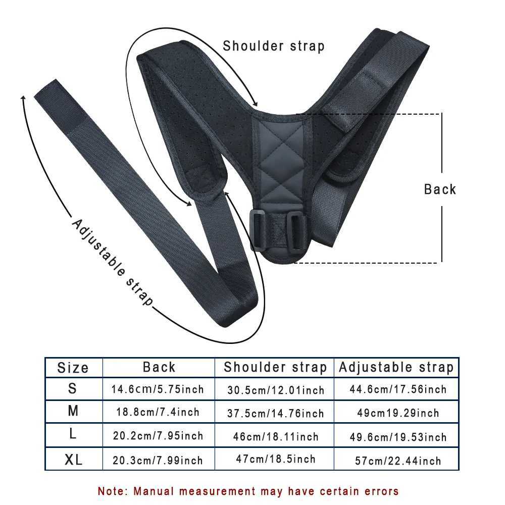 Adjustable Back Posture Correction Strap Hunchback Prevention Sitting Posture Correction Breathable Suitable for Men and Women D251022