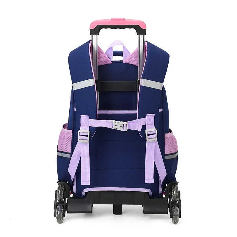 Sanrio Kuromi Trolley Backpack Boys and Girls Spine Protection Package Cartoon Design Knapsack Holiday Gifts Anime Peripherals L251022