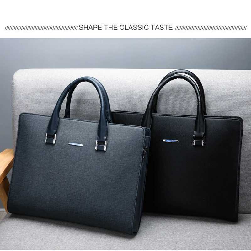 Designer Briefcase Bag For Men Executive Laptop Leather Handbag Shoulder Business Male Messenger Crossbody Square Bag Suitcase W251022