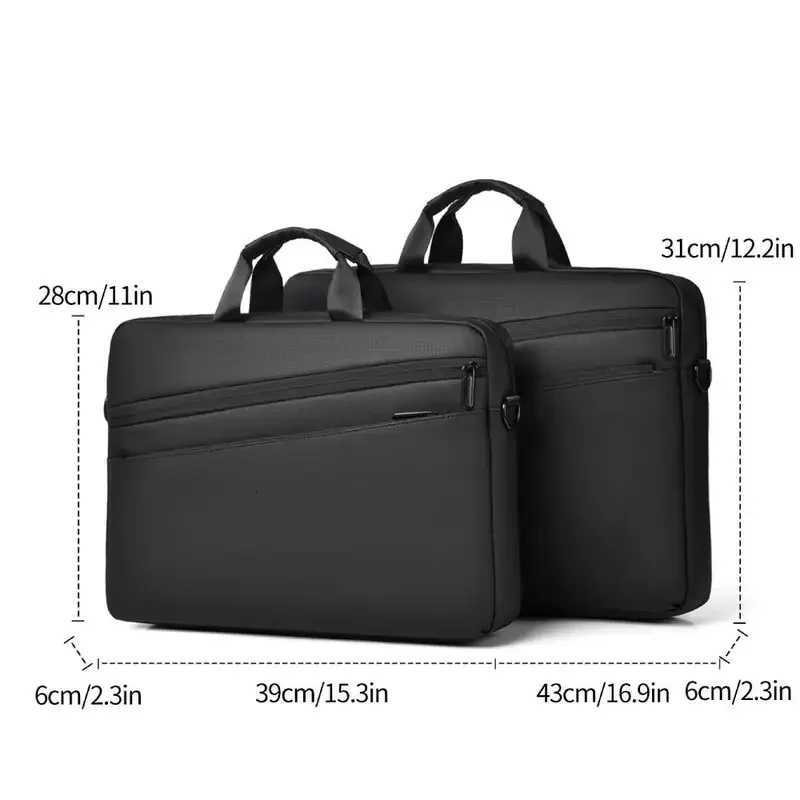 High Quality Business PVC Shoulder Messenger Bags Trendy Briefcase Bag Office Handbags 15 17 inch Laptop Bag W251022