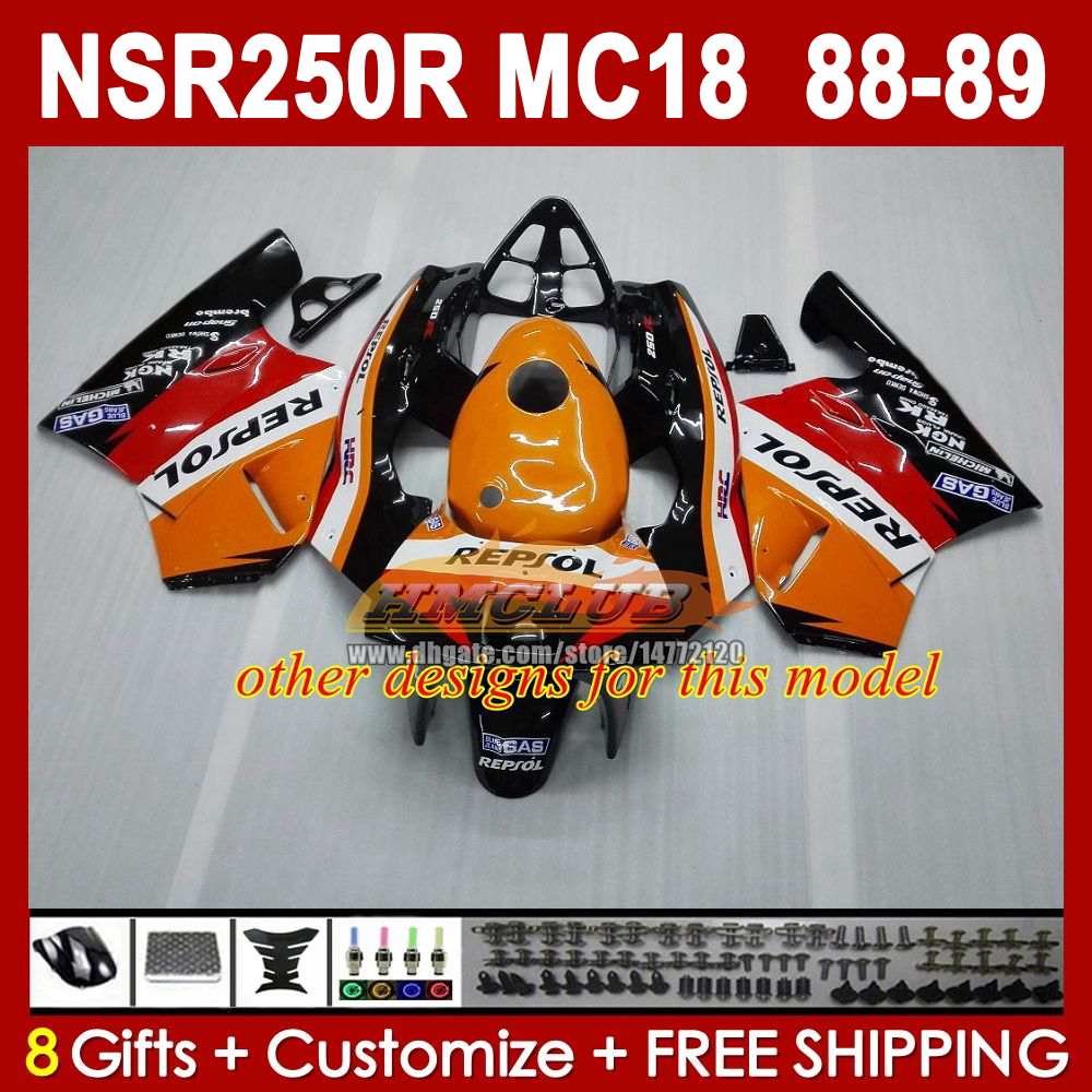 OEM white stock Body Kit For HONDA NSR 250R NSR250R NS250 NSR 250 R MC16 MC18 250CC 88-89 Frame 338NO.2 PGM2 NSR250RR NSR250 RR 88 89 1988 1989 Bodywo