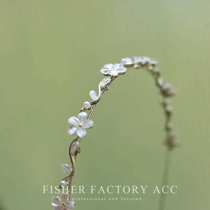 Exquisite Elegant Pearl Rhinestone Flower Hairbands Headband Women Girls Hair Head Hoop Band Accessories Headdress Headwear V251022