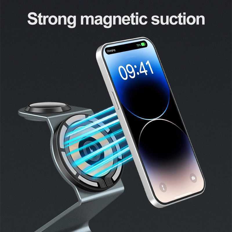 Magnetic Wireless Charger 3 In 1 Mobile Phone Holder Fast Charging Station For iPhone16 15 14 13 12 Airpods iWatch J251114
