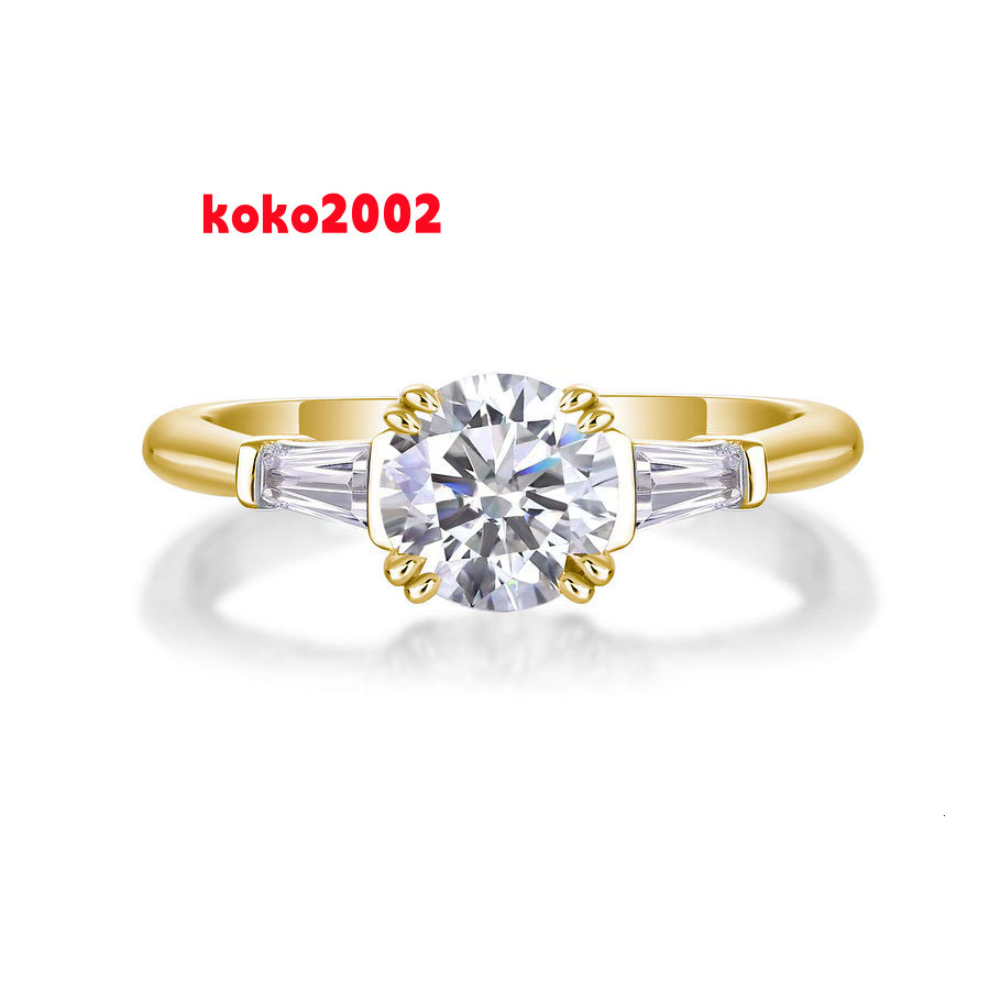 12937 Moissanite Ring for Women Diamond Engagement Proposal Wedding Gift Sterling Silver S925 Female Ring