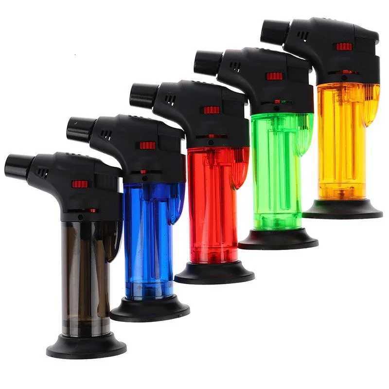 Outdoor BBQ Kitchen Torch Lighter Portable Spray Gun Butane Jet Lighter Windproof Cigar Pipe LighterNO GAS C251022