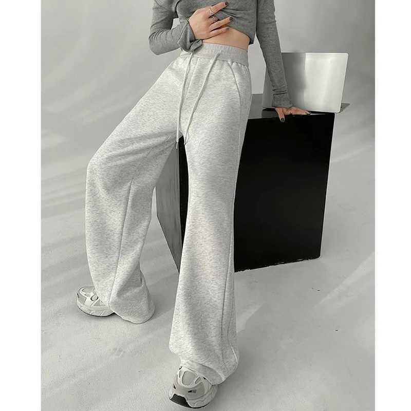 Women Fashion Casual High Waist Sweatpants Girls Comfortable Loose Fit Trousers Lady Classic Korean Wide Leg PantsT251022