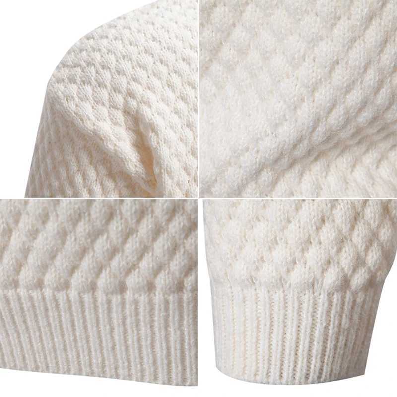 New Turtleneck Sweater Casual Mens Rollneck Knitted Pullover Sweater Keep Warm Men Jumper Woolen Sweater Winter StreetwearXJ251022