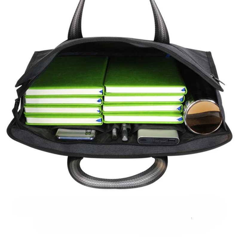 File Bag Handheld Information Bag Canvas File Bags Thickened Men Leather Bags for Women Messenger Bag Men Briefcase Women W251022