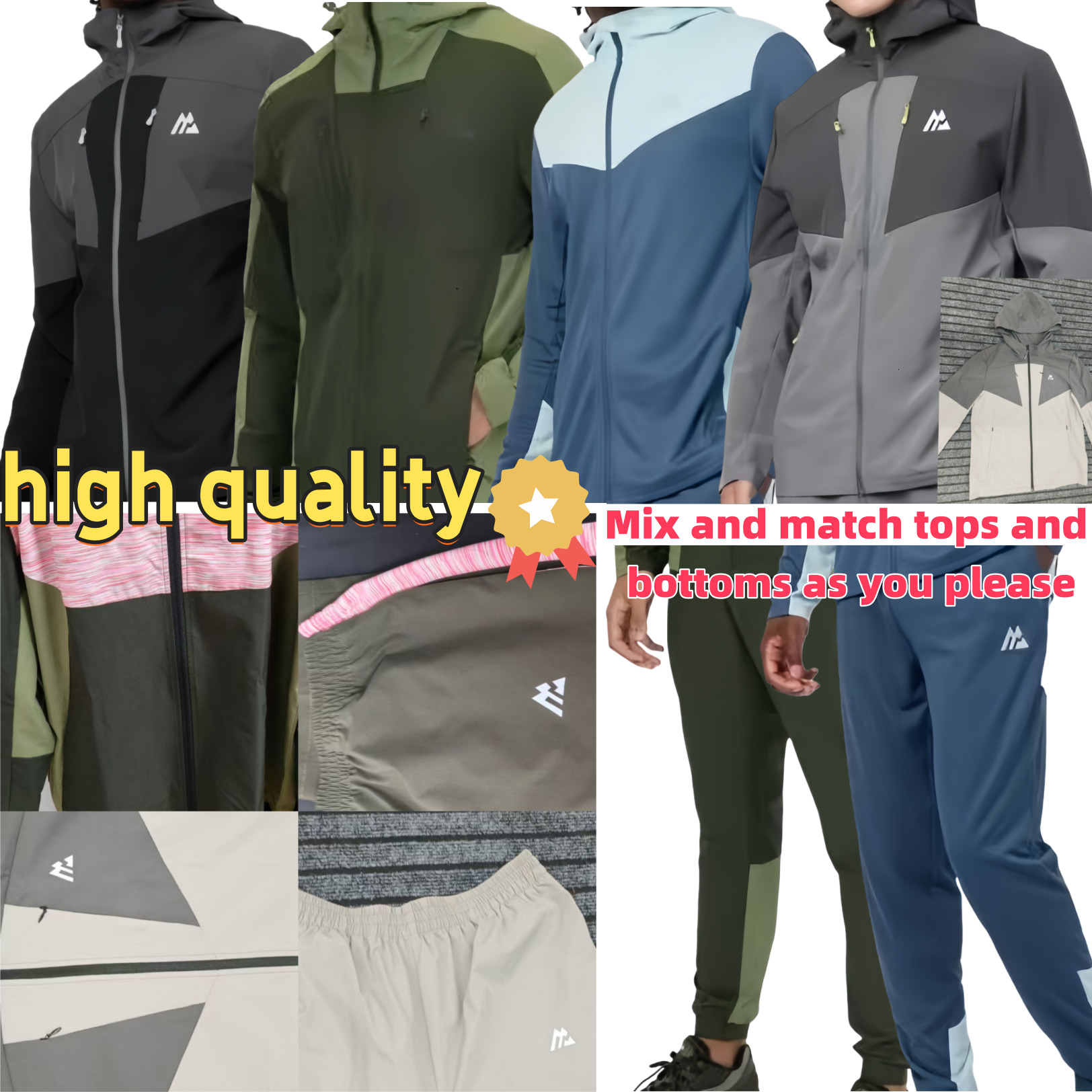 2025 montirexs tracksuit High quality 3-piece set designer shorts and t shirt monterex tracksuit Men's Short Sleeve Set Men's T-Shirt Women's Short Sleeve Blank 2f8